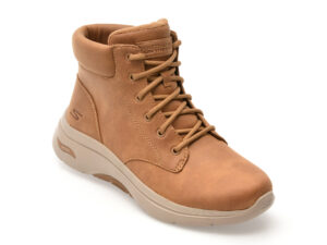 Ghete SKECHERS maro, GO WALK ARCH FIT 2.0 BOOT, din material textil Ghete SKECHERS maro, GO WALK ARCH FIT 2.0 BOOT, din material textil