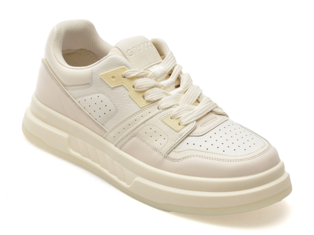 Pantofi sport GRYXX albi, 2987, din piele naturala Pantofi sport GRYXX albi, 2987, din piele naturala