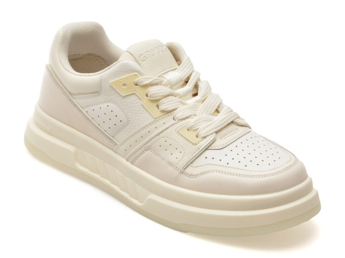 Pantofi sport GRYXX albi, 2987, din piele naturala Pantofi sport GRYXX albi, 2987, din piele naturala