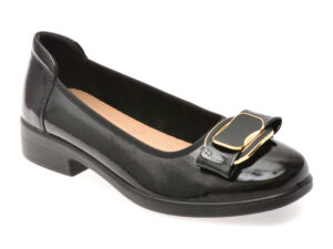 Balerini IMAGE negri, 7809, din piele naturala lacuita Balerini IMAGE negri, 7809, din piele naturala lacuita