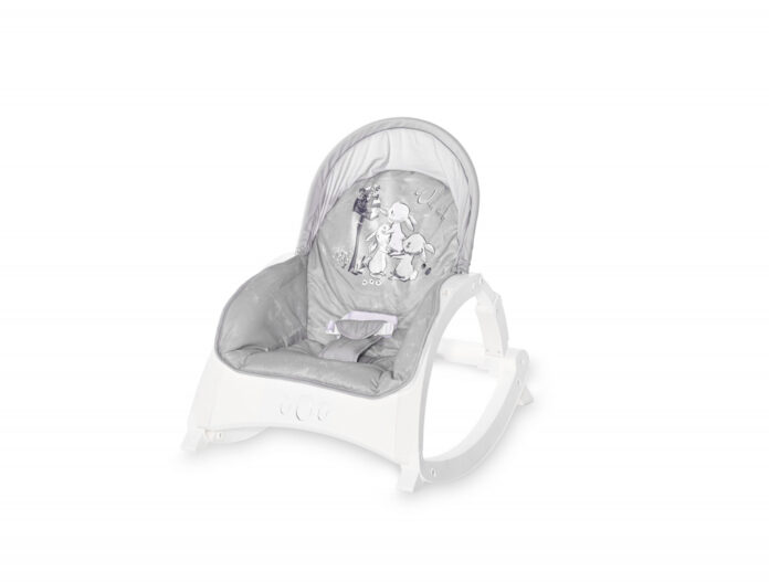Fotoliu balansoar Lorelli Enjoy Grey Rabbits, cu vibratii si muzica, Gri Fotoliu balansoar Lorelli Enjoy Grey Rabbits, cu vibratii si muzica, Gri