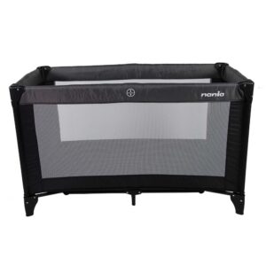 Patut de voiaj cu 2 nivele Nania Soda, pliabil, 120 cm x 60 cm x 76 cm (Negru/Gri) Patut de voiaj cu 2 nivele Nania Soda, pliabil, 120 cm x 60 cm x 76 cm (Negru/Gri)