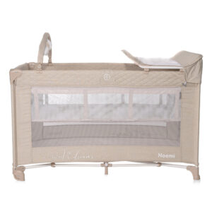 Patut pliabil Lorelli, Torino Plus, 2 nivele cu accesorii, Fog Striped Elements Patut pliabil Lorelli, Torino Plus, 2 nivele cu accesorii, Fog Striped Elements