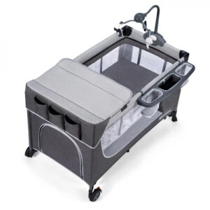 Patut 3in1 KinderKraft Lovi, 0 - 9kg, cadru otel (Gri) Patut 3in1 KinderKraft Lovi, 0 - 9kg, cadru otel (Gri)