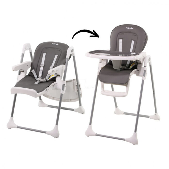 Scaun de masa NANIA BIANCA, reglabil, 0 - 15kg (Gri) Scaun de masa NANIA BIANCA, reglabil, 0 - 15kg (Gri)