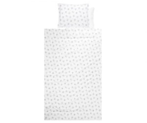 Set lenjerie pat 4 piese Lorelli Abstract Leaves Grey Beige, bumbac ranforce Set lenjerie pat 4 piese Lorelli Abstract Leaves Grey Beige, bumbac ranforce