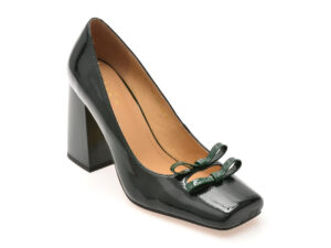 Pantofi eleganti EPICA verzi, 5C111, din piele naturala lacuita Pantofi eleganti EPICA verzi, 5C111, din piele naturala lacuita