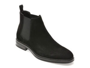 Ghete elegante ALDO negre, GIO 001, din piele intoarsa Ghete elegante ALDO negre, GIO 001, din piele intoarsa