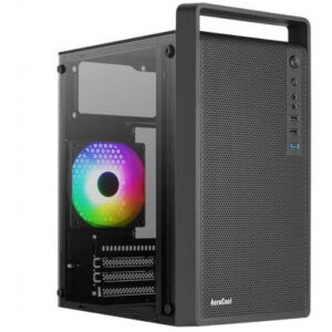 Carcasa Aerocool CS-109, iluminare fRGB, Fara sursa, Mini Tower (Negru) Carcasa Aerocool CS-109, iluminare fRGB, Fara sursa, Mini Tower (Negru)