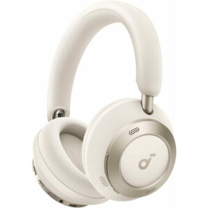 Casti Wireless Over-Ear Anker Soundcore Space One Pro, Adaptive Active Noise Cancelling, Hi-Res, 6 Microfoane, Bluetooth 5.3 (Alb) Casti Wireless Over-Ear Anker Soundcore Space One Pro, Adaptive Active Noise Cancelling, Hi-Res, 6 Microfoane, Bluetooth 5.3 (Alb)