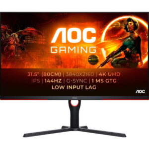 Monitor VA LED AOC 31.5inch U32P2, UHD (3840 x 2160), HDMI, DisplayPort, Boxe, Pivot (Negru) Monitor VA LED AOC 31.5inch U32P2, UHD (3840 x 2160), HDMI, DisplayPort, Boxe, Pivot (Negru)