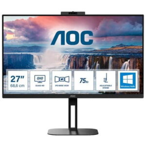 Monitor IPS LED AOC 27inch Q27P3QW, QHD (2560 x 1440), HDMI, DisplayPort, AMD FreeSync, Pivot, Boxe (Negru) Monitor IPS LED AOC 27inch Q27P3QW, QHD (2560 x 1440), HDMI, DisplayPort, AMD FreeSync, Pivot, Boxe (Negru)