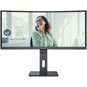 Monitor VA LED AOC 34inch CU34P3CV, WQHD (3440 x 1440), HDMI, DisplayPort, AMD FreeSync, Ecran Curbat, Boxe, 100 Hz (Negru) Monitor VA LED AOC 34inch CU34P3CV, WQHD (3440 x 1440), HDMI, DisplayPort, AMD FreeSync, Ecran Curbat, Boxe, 100 Hz (Negru)