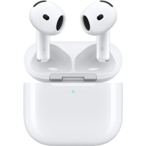 Casti True Wireless Apple AirPods 4 Active Noise Cancellation, Bluetooth 5.3, Autonomie 4.5 - 30 ore, Asistent vocal (Alb) Casti True Wireless Apple AirPods 4 Active Noise Cancellation, Bluetooth 5.3, Autonomie 4.5 - 30 ore, Asistent vocal (Alb)