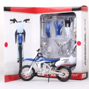 Motocicleta de asamblat Maisto, Yamaha YZ 450 F 2013, 1:12, Albastru Motocicleta de asamblat Maisto, Yamaha YZ 450 F 2013, 1:12, Albastru
