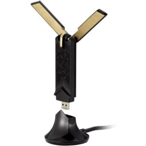 Adaptor Wireless ASUS USB-AX56, WiFi 6, Dual Band, 2 Antene externe (Negru) Adaptor Wireless ASUS USB-AX56, WiFi 6, Dual Band, 2 Antene externe (Negru)