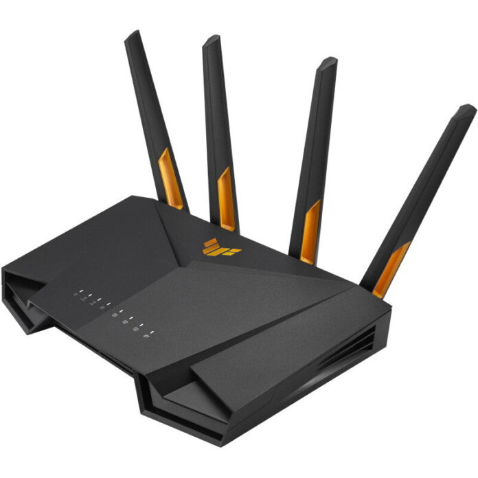Router Gaming Wireless ASUS TUF Gaming AX3000 V2, AX3000, Dual Band, Wi-Fi 6, 4 antene Wi-Fi (Negru) Router Gaming Wireless ASUS TUF Gaming AX3000 V2, AX3000, Dual Band, Wi-Fi 6, 4 antene Wi-Fi (Negru)