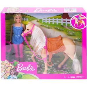 Set de joaca Barbie Papusa si cal Set de joaca Barbie Papusa si cal