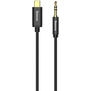 Cablu Audio Baseus Yiven CAM30-BS1, Jack 3.5mm - Jack 3.5mm, 1 m (Negru/Argintiu) Cablu Audio Baseus Yiven CAM30-BS1, Jack 3.5mm - Jack 3.5mm, 1 m (Negru/Argintiu)