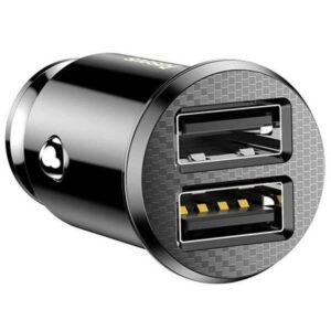 Incarcator auto Baseus Grain USB, 2 x USB, 3.1A, Alb Incarcator auto Baseus Grain USB, 2 x USB, 3.1A, Alb
