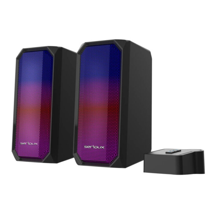 Boxe Gaming 2.0 Serioux Kyro X522, Iluminare RGB, Bluetooth (Negru) Boxe Gaming 2.0 Serioux Kyro X522, Iluminare RGB, Bluetooth (Negru)
