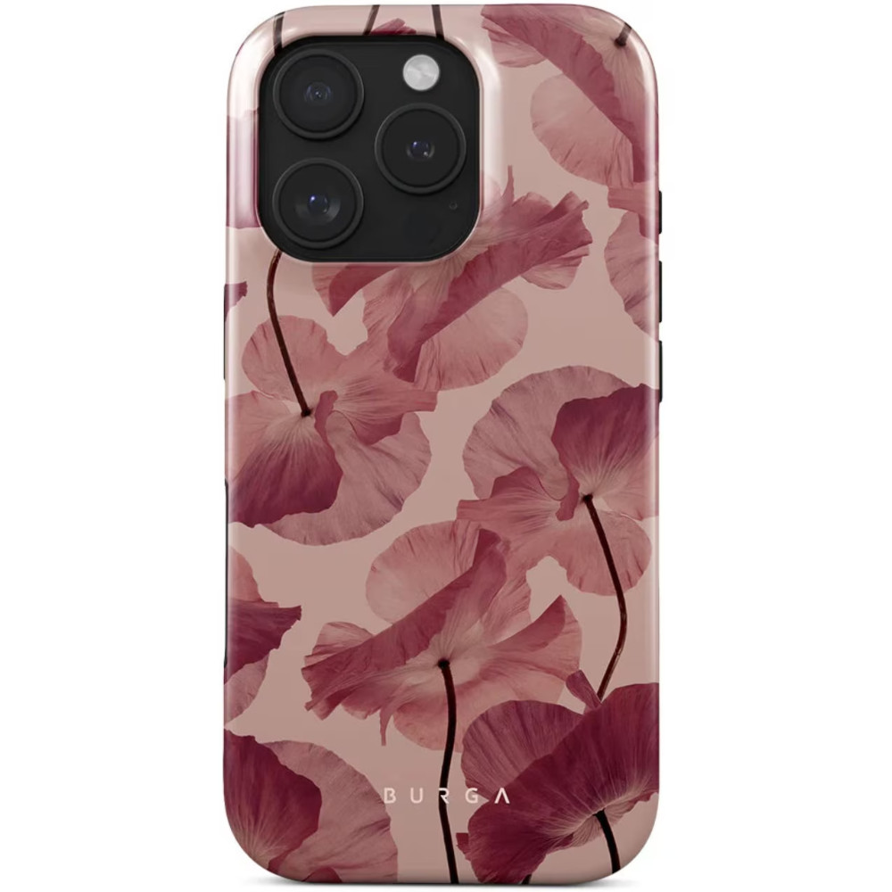 Husa Dual Layer Tender Kiss Burga pentru iPhone 16 Pro Max, Roz Husa Dual Layer Tender Kiss Burga pentru iPhone 16 Pro Max, Roz