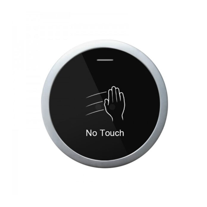 Buton cerere iesire cu LED de stare bicolor SBUTTON 100-X, NO/COM/NC, infrarosu, fara contact, aparent Buton cerere iesire cu LED de stare bicolor SBUTTON 100-X, NO/COM/NC, infrarosu, fara contact, aparent