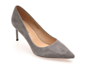 Pantofi eleganti EPICA PREMIUM gri, 2407, din piele intoarsa Pantofi eleganti EPICA PREMIUM gri, 2407, din piele intoarsa