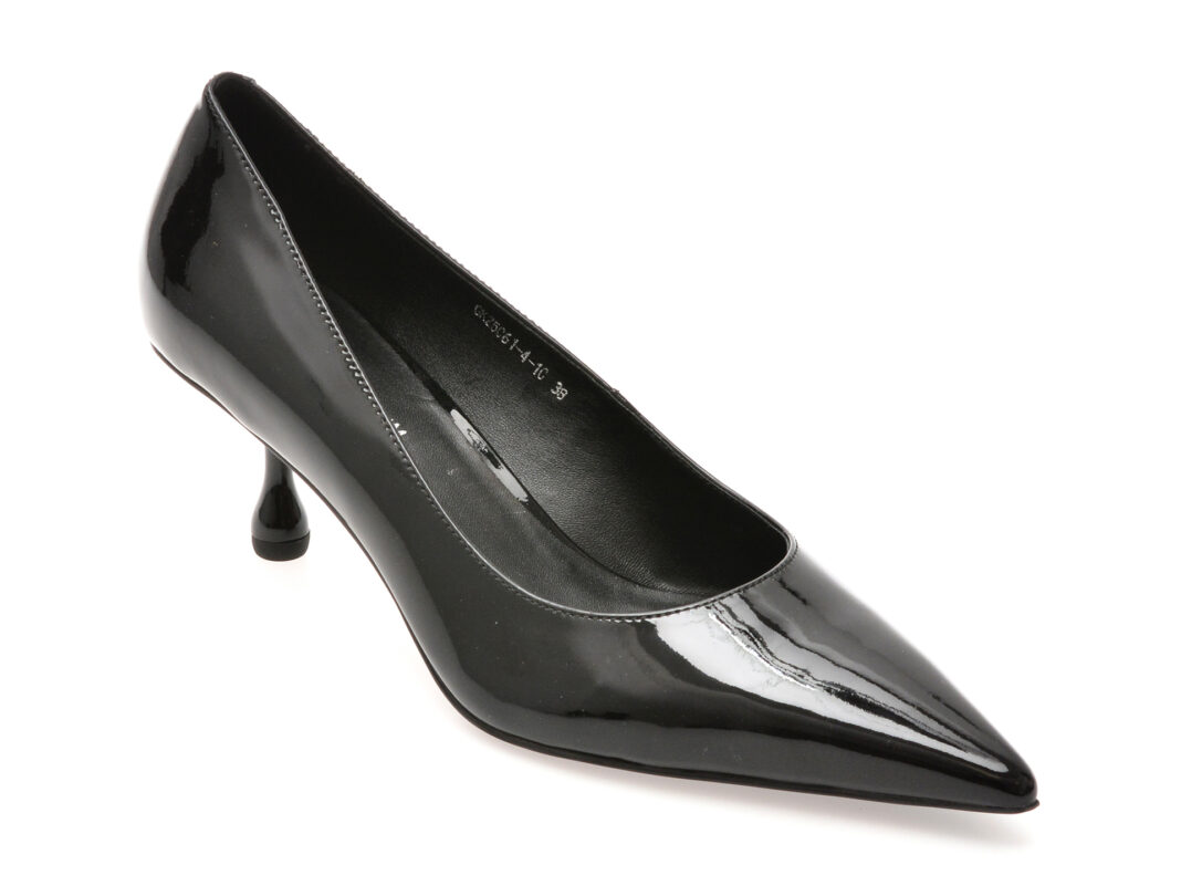 Pantofi eleganti EPICA PREMIUM negri, 25061, din piele naturala lacuita Pantofi eleganti EPICA PREMIUM negri, 25061, din piele naturala lacuita