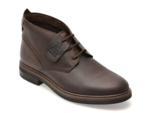 Ghete CLARKS maro, NEWFORD MID WP, din piele naturala Ghete CLARKS maro, NEWFORD MID WP, din piele naturala