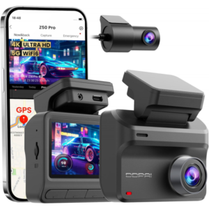 Camera Auto Fata Spate DDPAI Z50, 4K, Wi-Fi, GPS, Afisaj 2.3inch, 128GB Flash, Monitorizare parcare (Negru) Camera Auto Fata Spate DDPAI Z50, 4K, Wi-Fi, GPS, Afisaj 2.3inch, 128GB Flash, Monitorizare parcare (Negru)