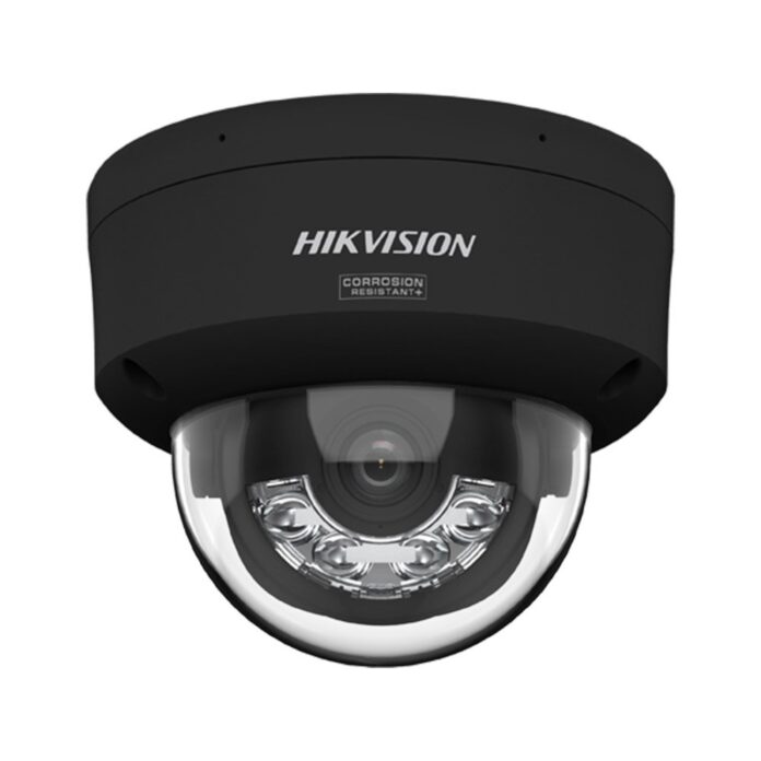 Camera supraveghere IP Dome cu iluminare duala Hikvision ColorVu DS-2CD2147G3-LIS2UY/BK, 4 MP, 2.8 mm, IR/lumina alba 30 m, microfon dual si difuzor, slot card, anti-coroziune, PoE, negru Camera supraveghere IP Dome cu iluminare duala Hikvision ColorVu DS-2CD2147G3-LIS2UY/BK, 4 MP, 2.8 mm, IR/lumina alba 30 m, microfon dual si difuzor, slot card, anti-coroziune, PoE, negru