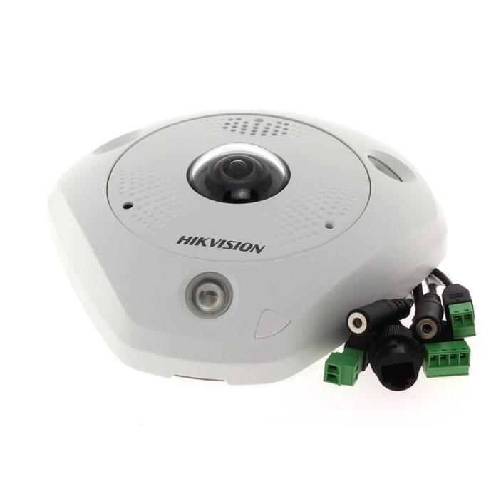 Camera supraveghere IP Dome Hikvision Fisheye DeepinView DS-2CD63C5G0-IVS, 12 MP, IR 15 m, 1.29 mm, microfon Camera supraveghere IP Dome Hikvision Fisheye DeepinView DS-2CD63C5G0-IVS, 12 MP, IR 15 m, 1.29 mm, microfon