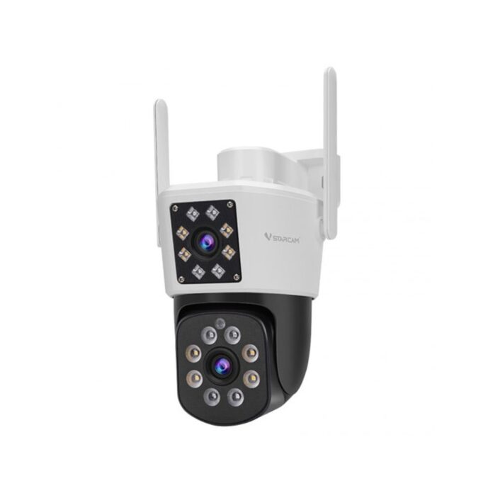 Camera supraveghere rotativa exterior cu lentila duala IP PTZ Speed Dome WiFi Vstarcam C662DR, 2 MP, 4 mm, IR 15-30 m, slot card, microfon si difuzor, auto tracking Camera supraveghere rotativa exterior cu lentila duala IP PTZ Speed Dome WiFi Vstarcam C662DR, 2 MP, 4 mm, IR 15-30 m, slot card, microfon si difuzor, auto tracking