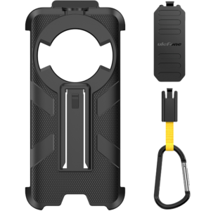 Carcasa de protectie multifunctionala pentru seria Ulefone Armor 27T cu carabina si clema prindere (Negru) Carcasa de protectie multifunctionala pentru seria Ulefone Armor 27T cu carabina si clema prindere (Negru)