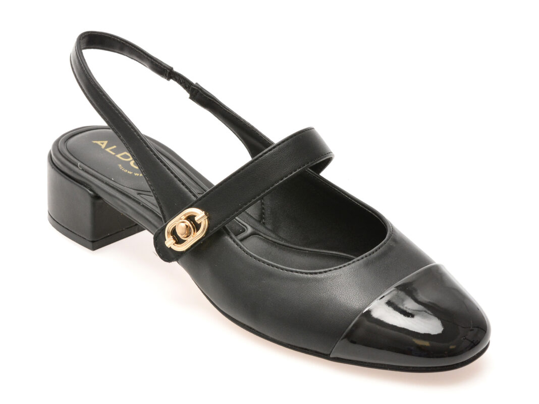Pantofi eleganti ALDO negri, AGATHE 001, din piele ecologica Pantofi eleganti ALDO negri, AGATHE 001, din piele ecologica