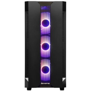 Carcasa Chieftec Elox AS-01B-OP, Middle Tower, fara sursa, ATX, (Negru) Carcasa Chieftec Elox AS-01B-OP, Middle Tower, fara sursa, ATX, (Negru)