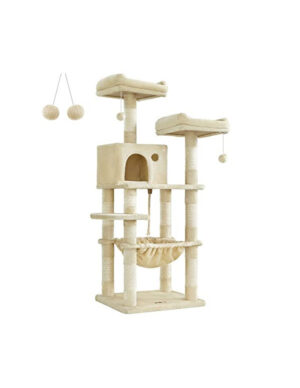 Copac pentru pisici, Feandrea, PCT15BE, Bej, 143 cm Copac pentru pisici, Feandrea, PCT15BE, Bej, 143 cm