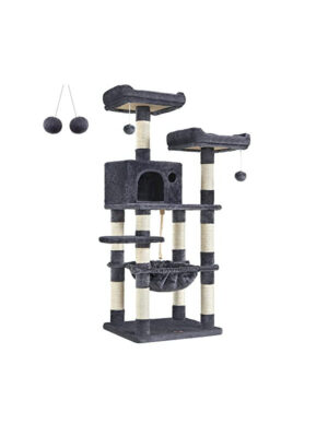 Copac pentru pisici, Feandrea, PCT15GYZ, Gri, 143 cm Copac pentru pisici, Feandrea, PCT15GYZ, Gri, 143 cm