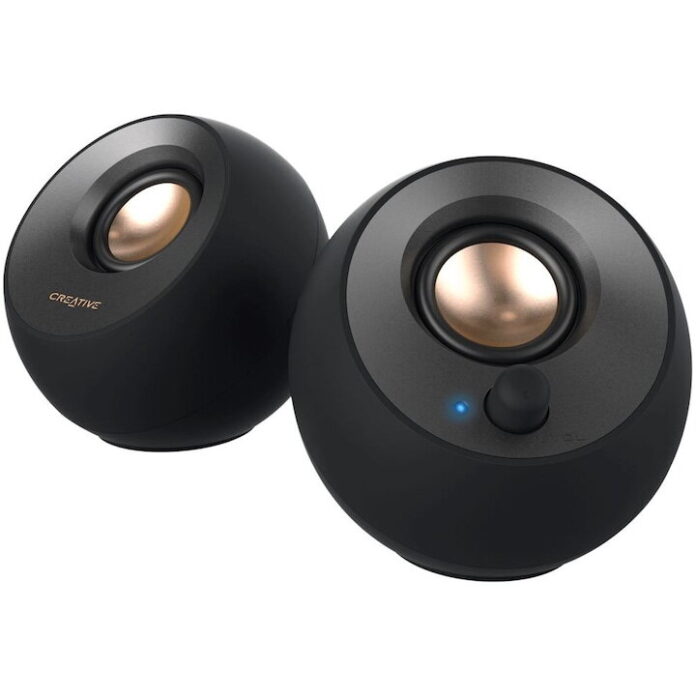 Boxe Creative Pebble v2, 2.0, 8W RMS, USB-C/A & 3.5mm jack, Negru Boxe Creative Pebble v2, 2.0, 8W RMS, USB-C/A & 3.5mm jack, Negru