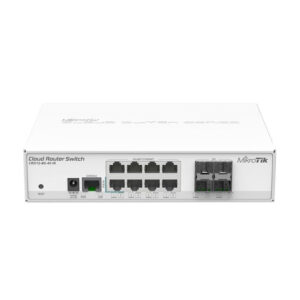 Switch cu 8 porturi Gigabit MikroTik Cloud Router CRS112-8G-4S-IN, cu management, 4 porturi SFP, PoE pasiv Switch cu 8 porturi Gigabit MikroTik Cloud Router CRS112-8G-4S-IN, cu management, 4 porturi SFP, PoE pasiv