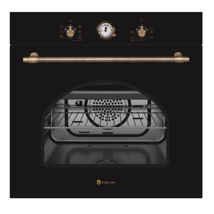 Pachet rustic incorporabil Studio Casa Dolce Vita Nero cuptor electric si plita gaz, Clasa energetica A, 6 functii, Grill, Ventilator, Gratare fonta (Negru) Pachet rustic incorporabil Studio Casa Dolce Vita Nero cuptor electric si plita gaz, Clasa energetica A, 6 functii, Grill, Ventilator, Gratare fonta (Negru)