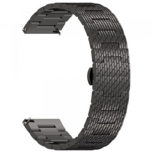 Curea Techsuit W052 pentru Samsung Galaxy Watch / Huawei Watch Series, 20mm, Roz/Auriu Curea Techsuit W052 pentru Samsung Galaxy Watch / Huawei Watch Series, 20mm, Roz/Auriu