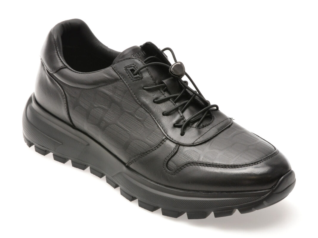 Pantofi sport EPICA negri, 9750, din piele naturala Pantofi sport EPICA negri, 9750, din piele naturala