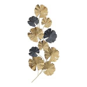 Decoratiune de perete din metal Patrick Pako World Auriu 59x132x5.5cm Decoratiune de perete din metal Patrick Pako World Auriu 59x132x5.5cm