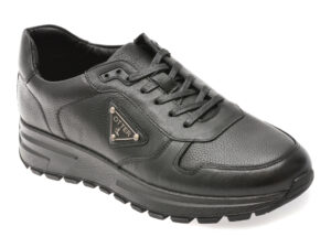 Pantofi sport OTTER negri, 12082, din piele naturala Pantofi sport OTTER negri, 12082, din piele naturala