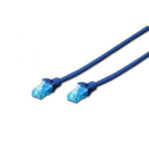 Cablu UTP Digitus DK-1512-0025/B, Patchcord, CAT.5e, 0.25m (Albastru) Cablu UTP Digitus DK-1512-0025/B, Patchcord, CAT.5e, 0.25m (Albastru)