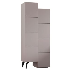 Dulap Romane Pako World Mocha 62.2x37.4x155.4cm Dulap Romane Pako World Mocha 62.2x37.4x155.4cm