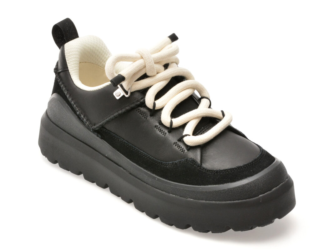 Ghete UGG negre, HERITAGE UTILITY SNEAKER, din piele naturala Ghete UGG negre, HERITAGE UTILITY SNEAKER, din piele naturala