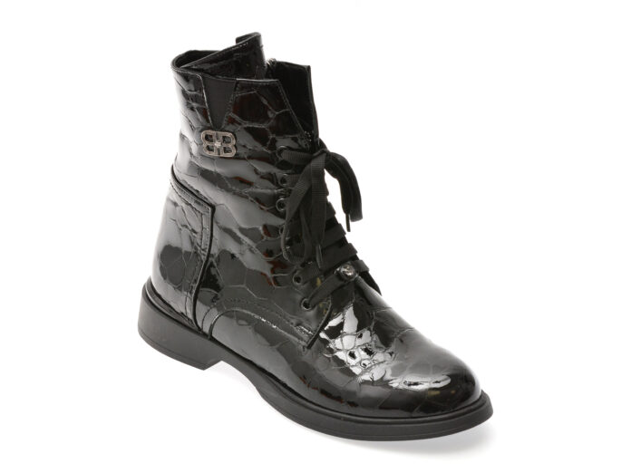 Ghete EPICA negre, 1531779, din piele naturala lacuita Ghete EPICA negre, 1531779, din piele naturala lacuita